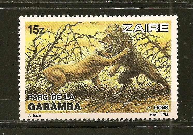 Zaire Lions 1984 Issue MNH