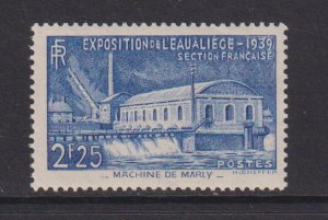 France  #388  MNH 1939  pumping station