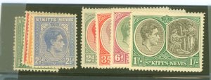 St. Kitts-Nevis #79-86 Unused