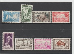 Monaco  Scott#  237-244  MH  (1949)