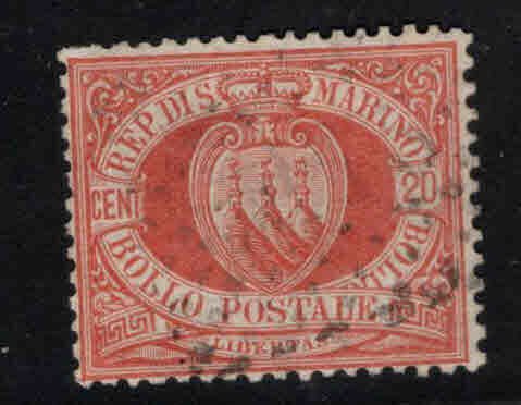 San Marino Scott 11 Used 1877 stamp