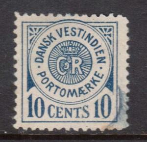 Danish West Indies #J4 VF Used