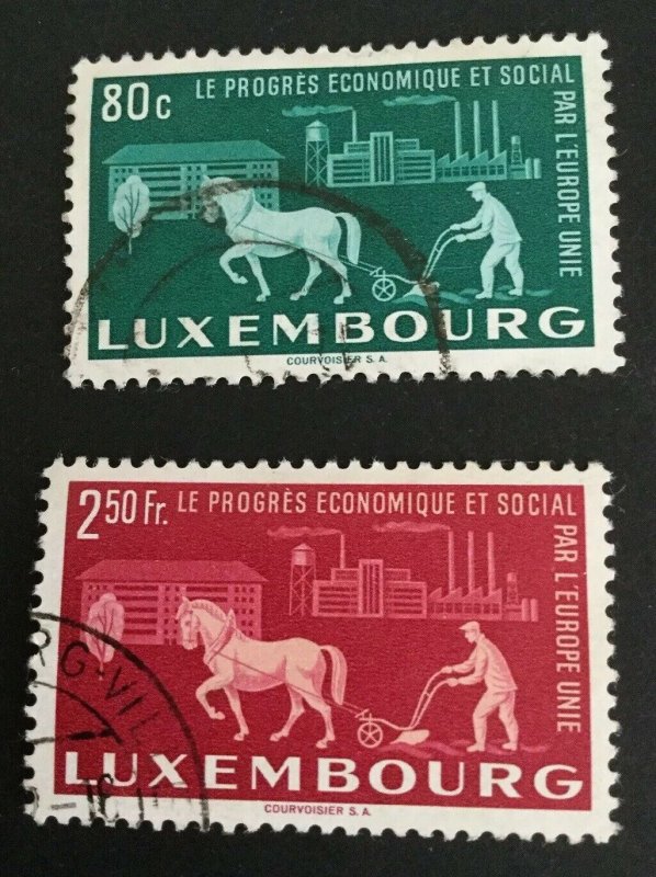 Luxembourg Sc# 272-277 Used - United Europe.Agriculture,industry; Mi# 478-483 