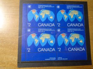 Canada  #  977  LL   Plate Block