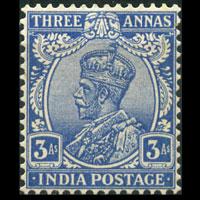 INDIA 1930 - Scott# 114 King Blue 3a LH