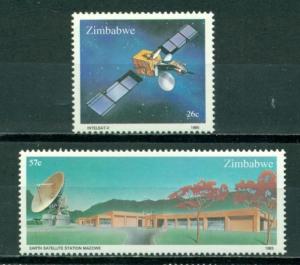 Zimbabwe Scott 491-492 MNH INTELSAT V Space CV$6+