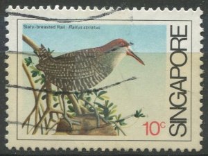 Singapore Sc#434 Used, 10c multi, Coastal Birds (1984)