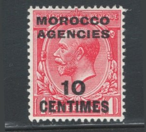 Great Britain Offices Morocco 1917 Surcharge 10c on 1p Scott # 403 MH