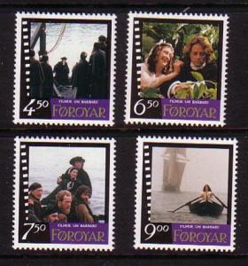 Faroe Islands Sc 324-7 1997Film Barbara stamps mint NH