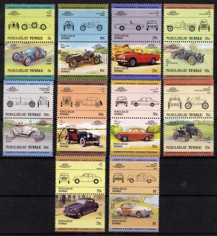 Tuvalu Nukulaelae 25-34 MNH Cars