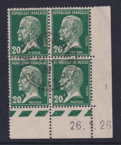 France, Scott 187 (Yvert 172), used coin date block of four