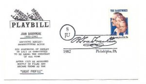 2012  The Barrymores LGS, Jack Quinn #1c, unofficial FDC, Philadelphia, PA