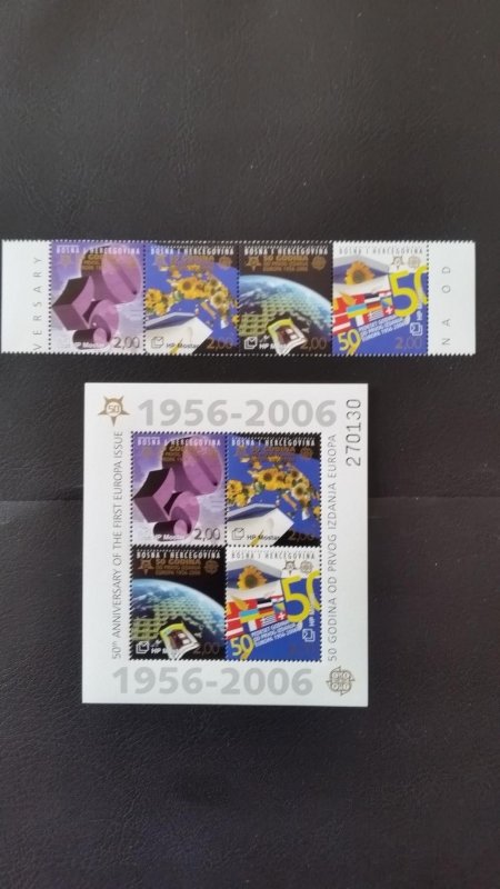 50th anniversary of EUROPA stamps - Bosnia and Herzegovina (Croatia Post) ** MNH