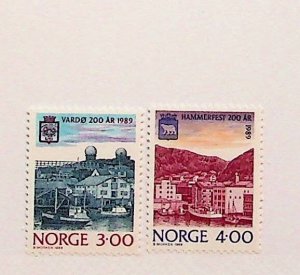 NORWAY Sc 938-9 NH ISSUE OF 1989 - SEA PORT - (FMJ25)