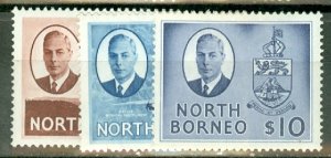 AB: North Borneo 244-259 mint CV $151.40; scan shows only a few