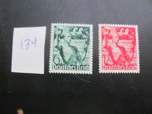 Germany 1938 MNH  SC B116-117 SET XF 20 EUROS (134)