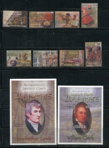 2003 Dominica Lewis and Clark Expidition Complete Stamp Set MNH 2003 