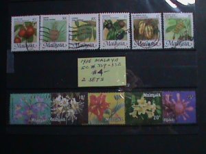 ​MALAYSIA STAMPS: 1986 SC#329-332 -VERY OLD TWO USED SETS STAMP. VERY RARE