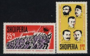 Albania MNH Sc1588-89 Mi 1705-06 Revolution