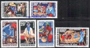 Niger 1963, Handicrafts 6v, MNH