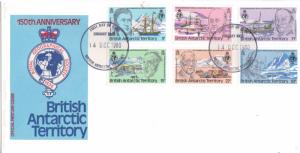 British Antarctic Territory Scott 76-81 Unaddressed.