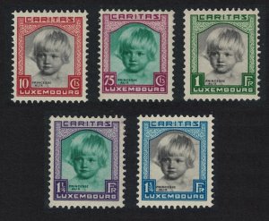 Luxembourg Princess Alix Child Welfare 5v 1931 MH SG#302-306 MI#240-244