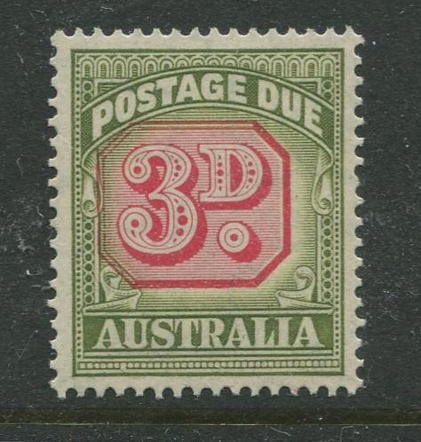 Australia - Scott J74 -Postage Due Issue -1946- Wmk 228 - MNH -Single 3d stamp