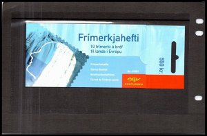 KAPPYSSTAMP 17025 Iceland Booklet 2001 Europa Cept - Water 55 kr