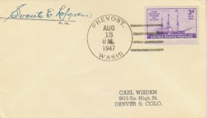 United States Washington Prevost 1947 4c-bar  1898-1953  Philatelic.