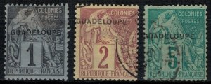 Guadeloupe #14-5,7*/u  CV $11.00