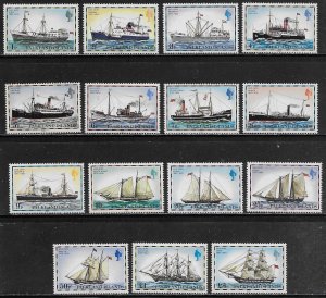 Falkland Islands Scott #'s 260a - 274a MNH