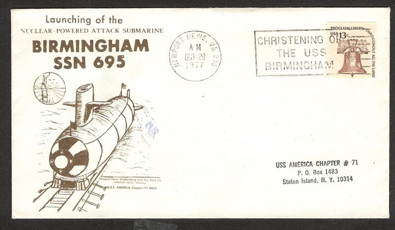 UNITED STATES Birmingham ssn 695 launching event cover