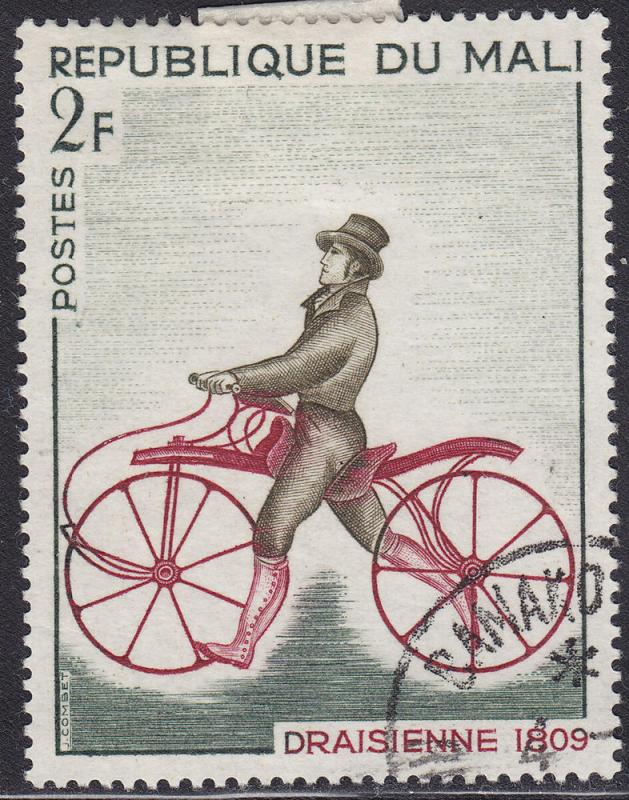 Mali 109 CTO 1968 Draisienne Bicycle, 1809