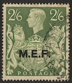 GREAT BRITAIN Offices Abroad MEF Sc 9  2sh6d Used KGVI  VF, Middle East Forces