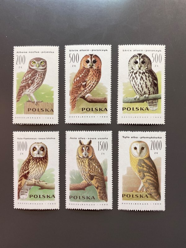 Poland 2995-3000 VF MNH. Scott $ 2.80