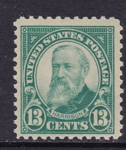 U.S Scott 622, 1926 13c Flat Plate, VF MNH. Scott $19