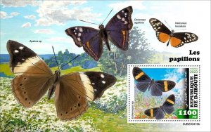 DJIBUTI - 2023 - Butterflies - Perf Souv Sheet - Mint Never Hinged