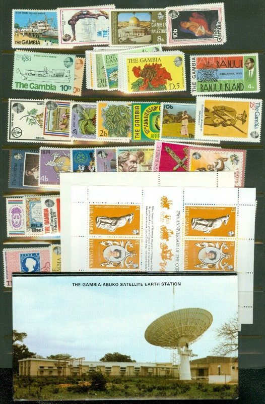 EDW1949SELL : GAMBIA Beautiful collection of ALL DIFF, VF MNH CPLT SETS & S/S