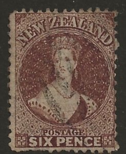 New Zealand 29B 1864  6 pence fine used