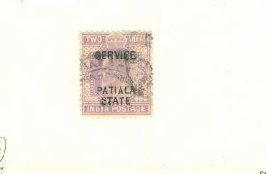 PATIALA INDIAN STATE O22 USED BIN $0.50