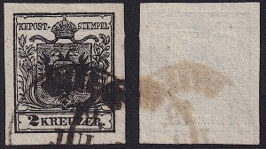 Austria - 1854 - Scott #2c - used - Coat of Arms