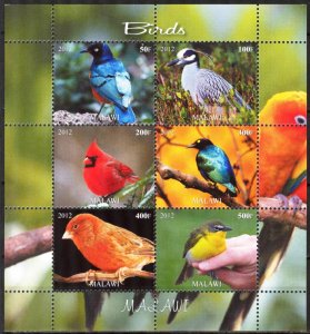 Malawi 2012 Birds (4) MNH Private