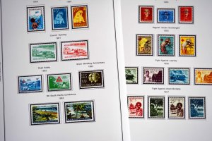 COLOR PRINTED DUTCH NEW GUINEA 1950-1963 STAMP ALBUM PAGES (7 illustrated pages)