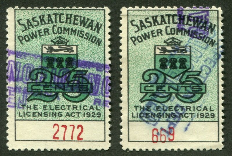 CANADA REVENUE SE9, SE9b USED