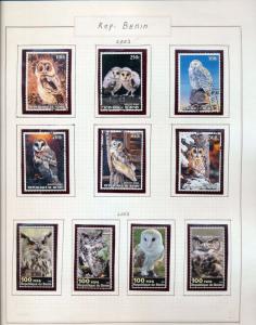 BENIN 2002/3 Wildlife Birds Sheets Monkeys M&U 50 +Items (pie 271)