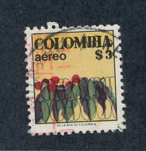  Colombia 1977 Scott C640 used - 3p, Colombian Coffee