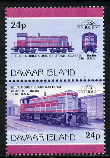 Davaar Island 1983 Locomotives #2 Gulf, Mobile & Ohio...