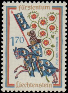 Liechtenstein #381-384, Complete Set(4), 1963, Never Hinged