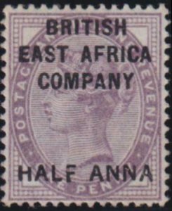 British East Africa 1890 SC 1 MLH