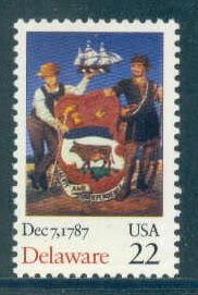 2336 22c Delaware Fine MNH